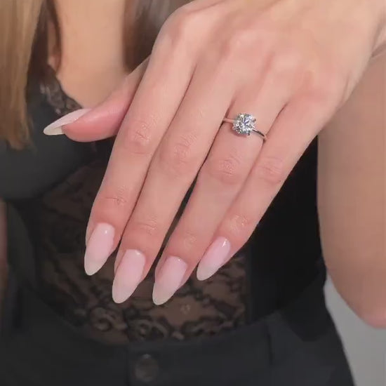 2 Carat Round Lab-Grown Diamond Engagement Ring – Classic Engagement Ring
