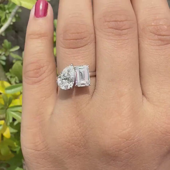 4 Carat Emerald Lab-Grown Diamond Engagement Ring – Classic Engagement Ring